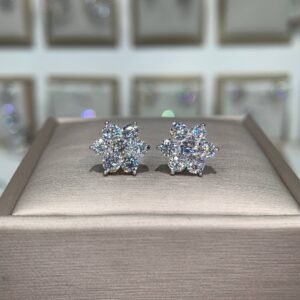 Bông tai kim cương Moissanite GRA (A011)