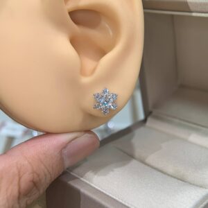 Bông tai kim cương Moissanite GRA (Z13)