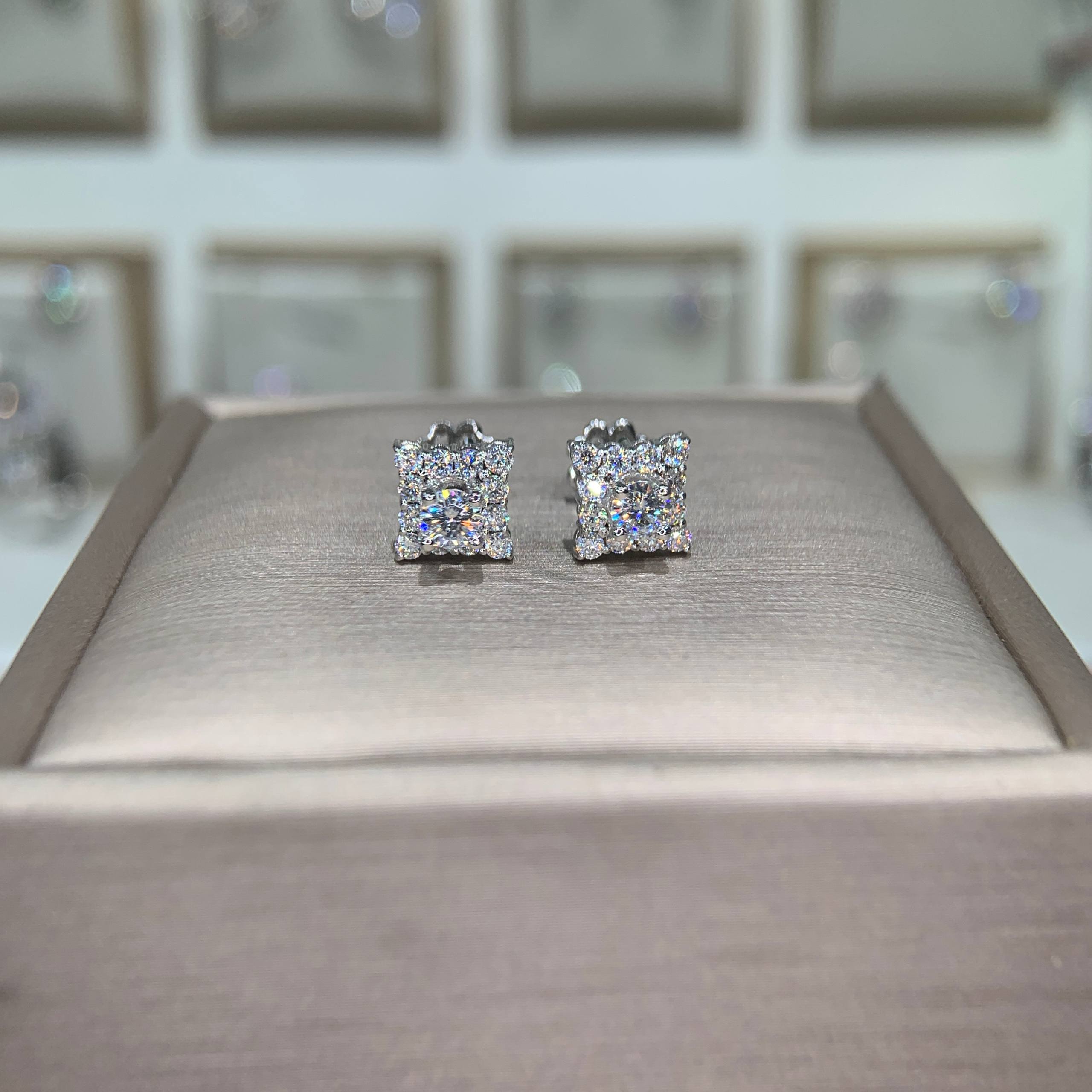 Bông tai kim cương Moissanite GRA (Z11) - Ảnh 4