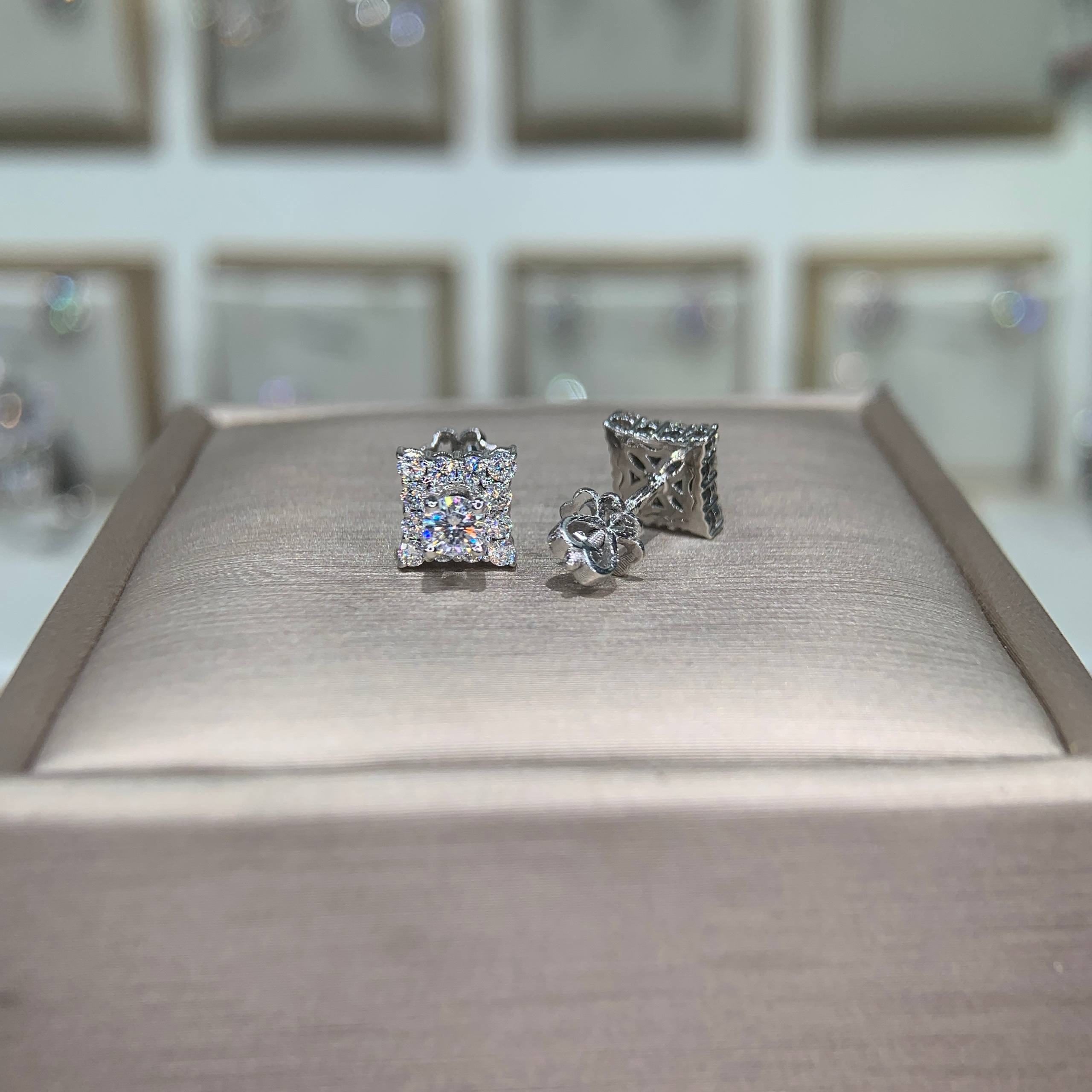 Bông tai kim cương Moissanite GRA (Z11) - Ảnh 3