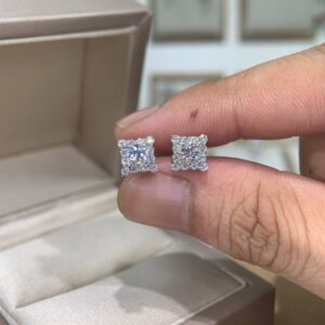 Bông tai kim cương Moissanite GRA (Z11)