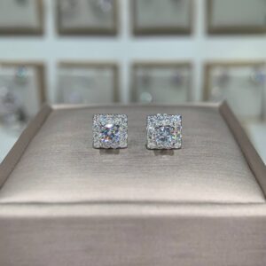 Bông tai kim cương Moissanite GRA (Y71)
