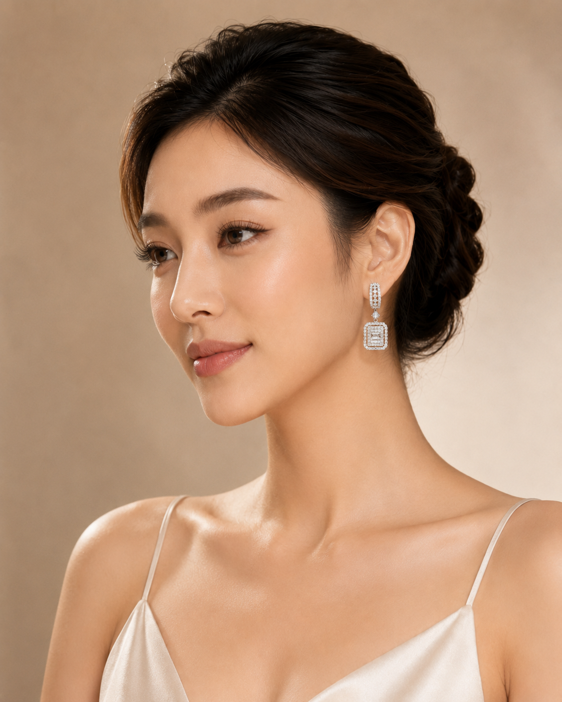 Bông tai kim cương Moissanite GRA (A920) - Ảnh 3
