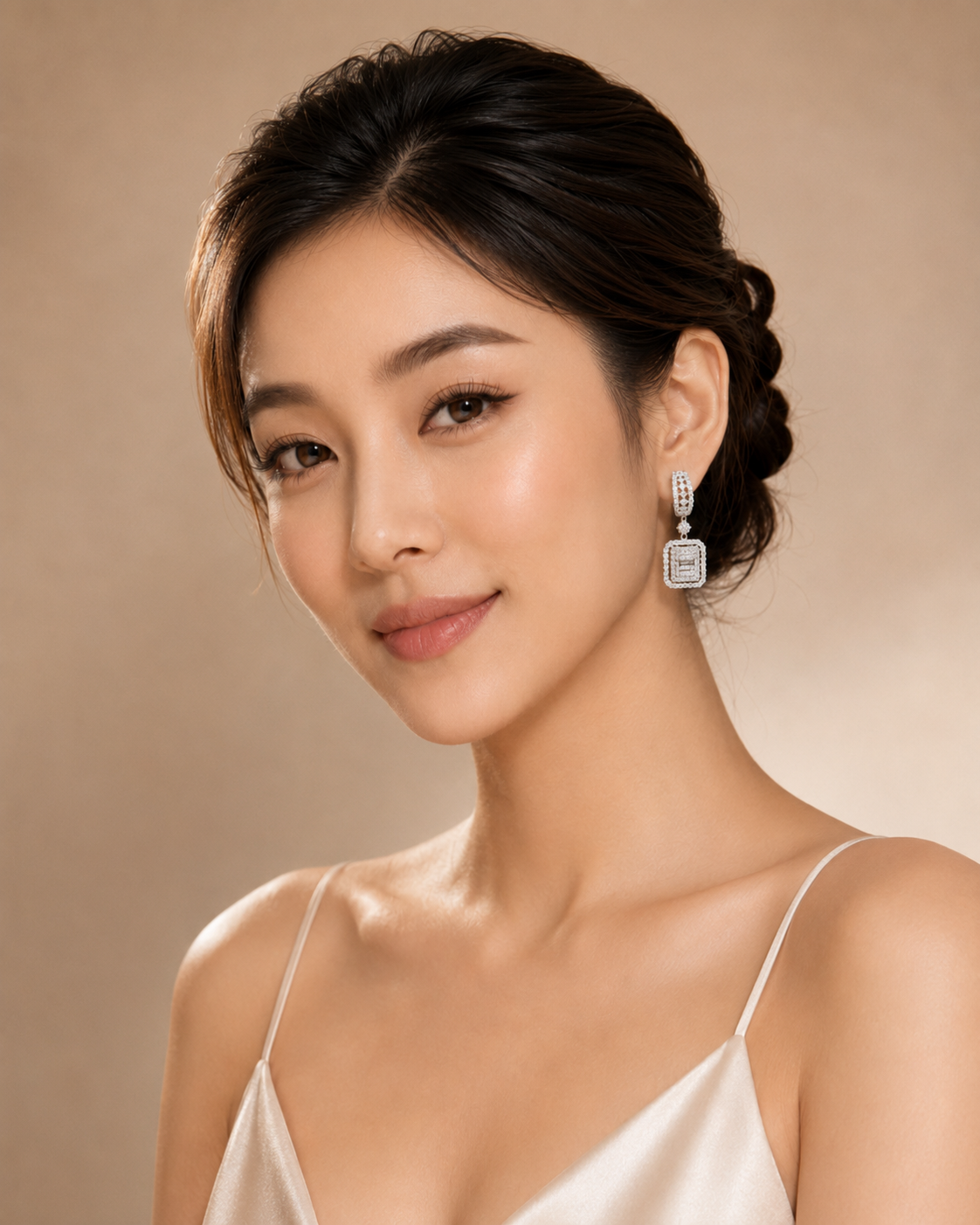Bông tai kim cương Moissanite GRA (A920) - Ảnh 2