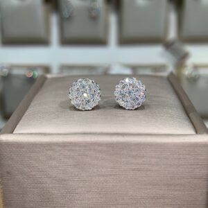 Bông tai kim cương Moissanite GRA (K53)