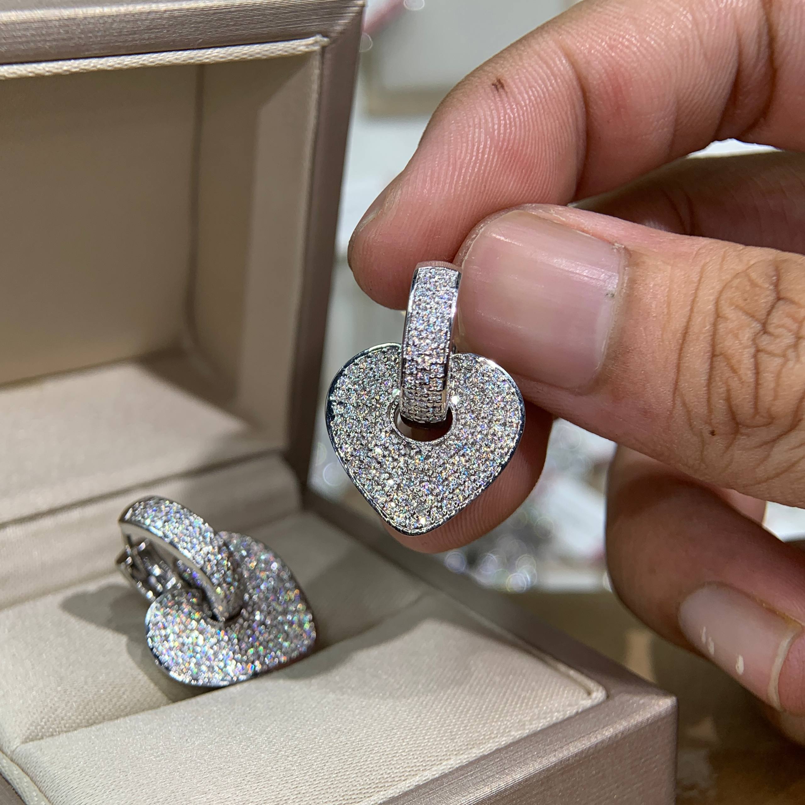 Bông tai kim cương Moissanite GRA (B038) - Ảnh 6