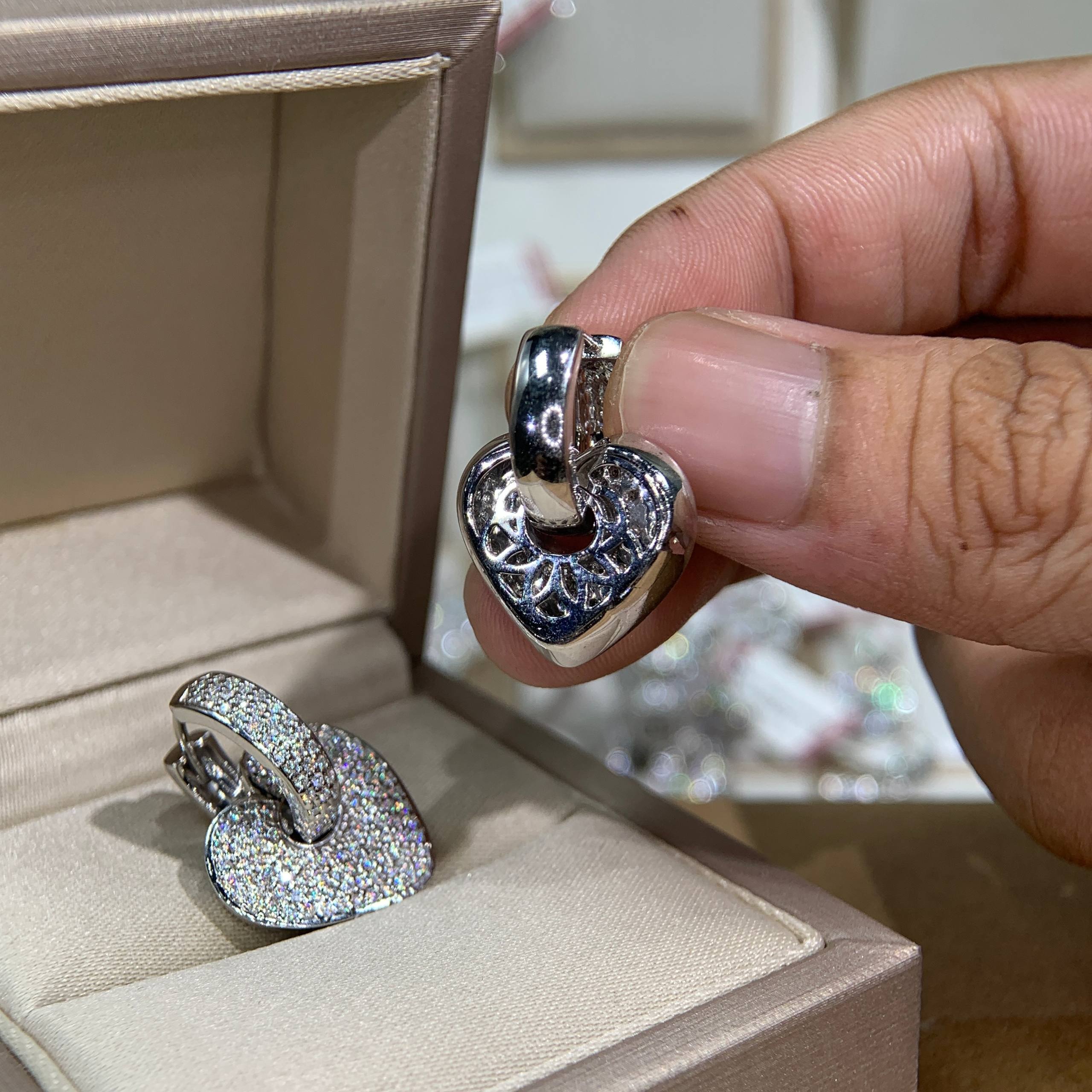 Bông tai kim cương Moissanite GRA (B038) - Ảnh 5
