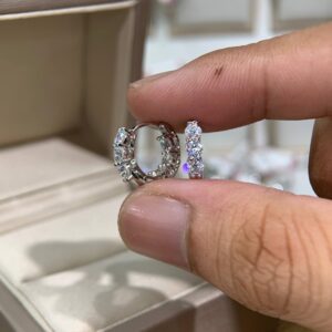 Bông tai kim cương Moissanite GRA (K92)