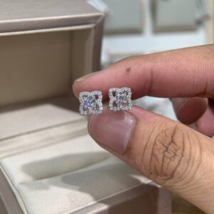 Bông tai kim cương Moissanite GRA (P88)