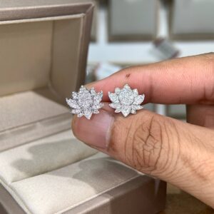 Bông tai kim cương Moissanite GRA (A024)