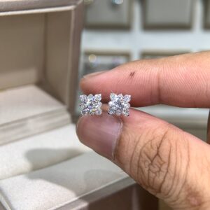 Bông tai kim cương Moissanite GRA (Y53)