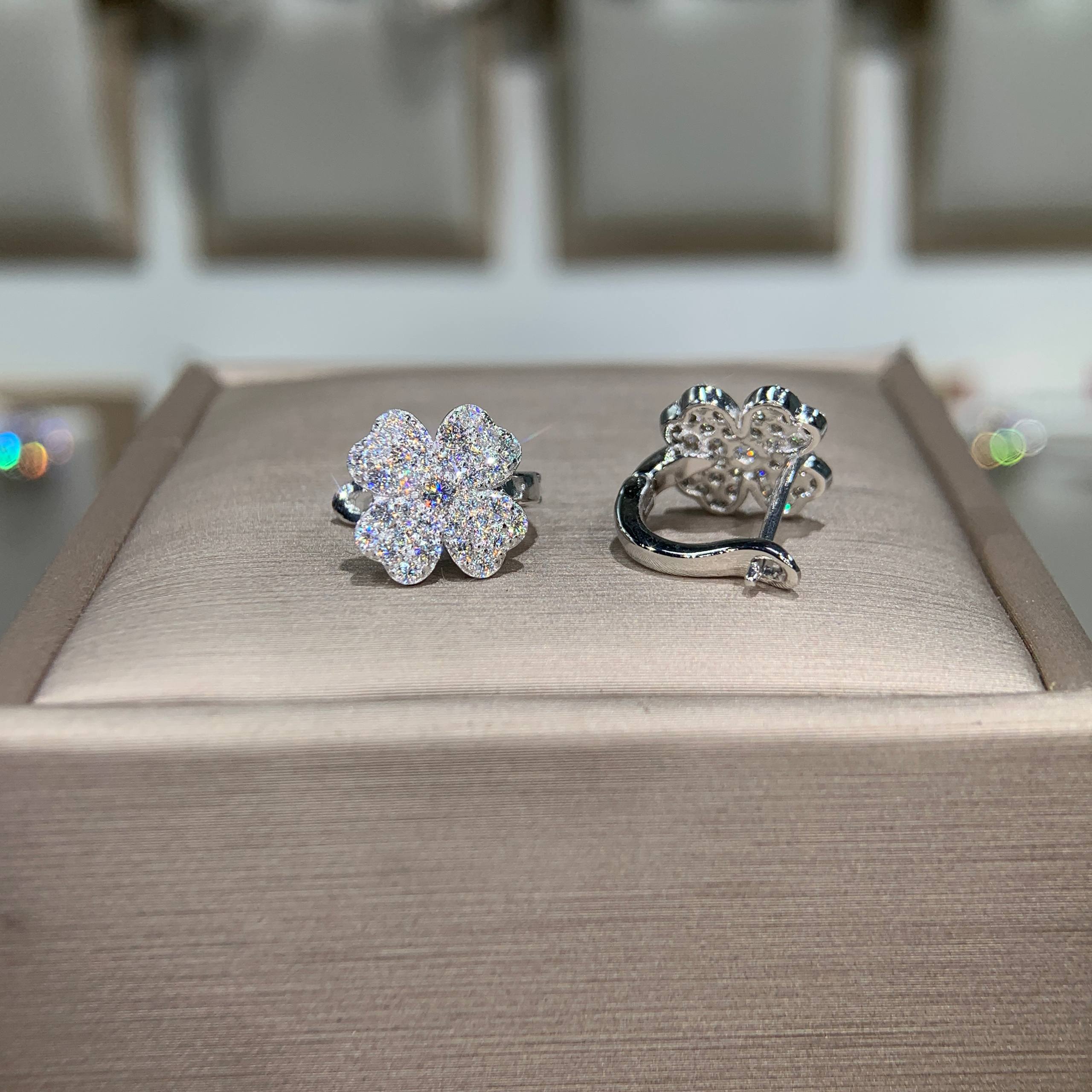 Bông tai kim cương Moissanite GRA (Z48) - Ảnh 3