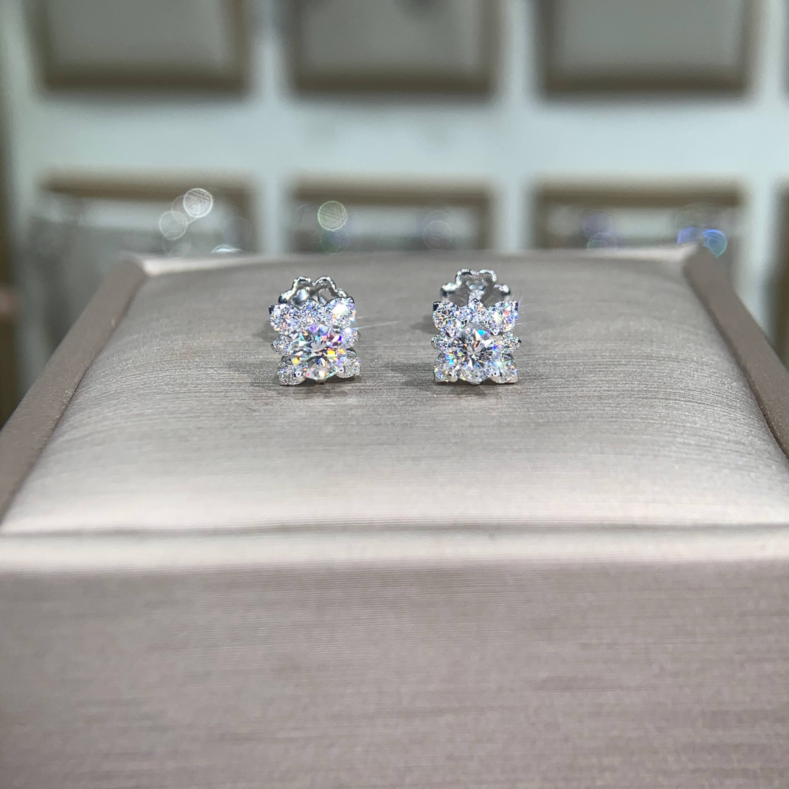 Bông tai kim cương Moissanite GRA (Y53) - Ảnh 5