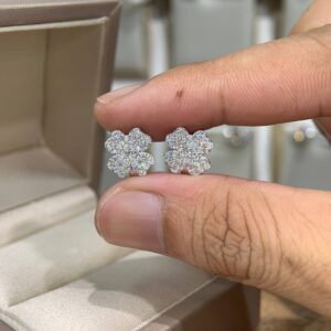Bông tai kim cương Moissanite GRA (Z48)