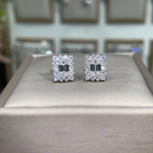 Bông tai kim cương Moissanite GRA (Z75)