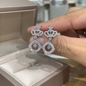 Bông tai kim cương Moissanite GRA (A264)