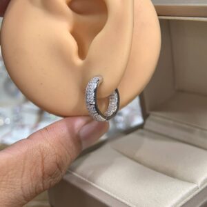 Bông tai kim cương Moissanite GRA (A043)