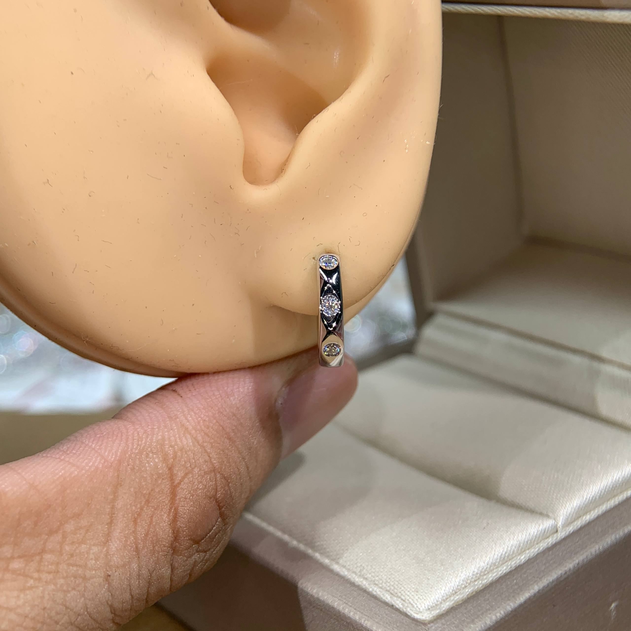 Bông tai kim cương Moissanite GRA (Y87) - Ảnh 4