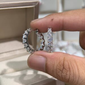 Bông tai kim cương Moissanite GRA (Y33)