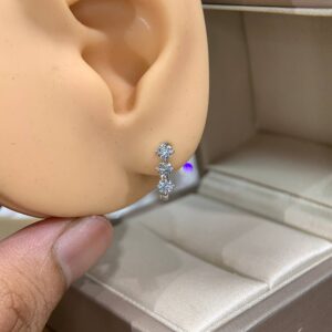 Bông tai kim cương Moissanite GRA (P15)