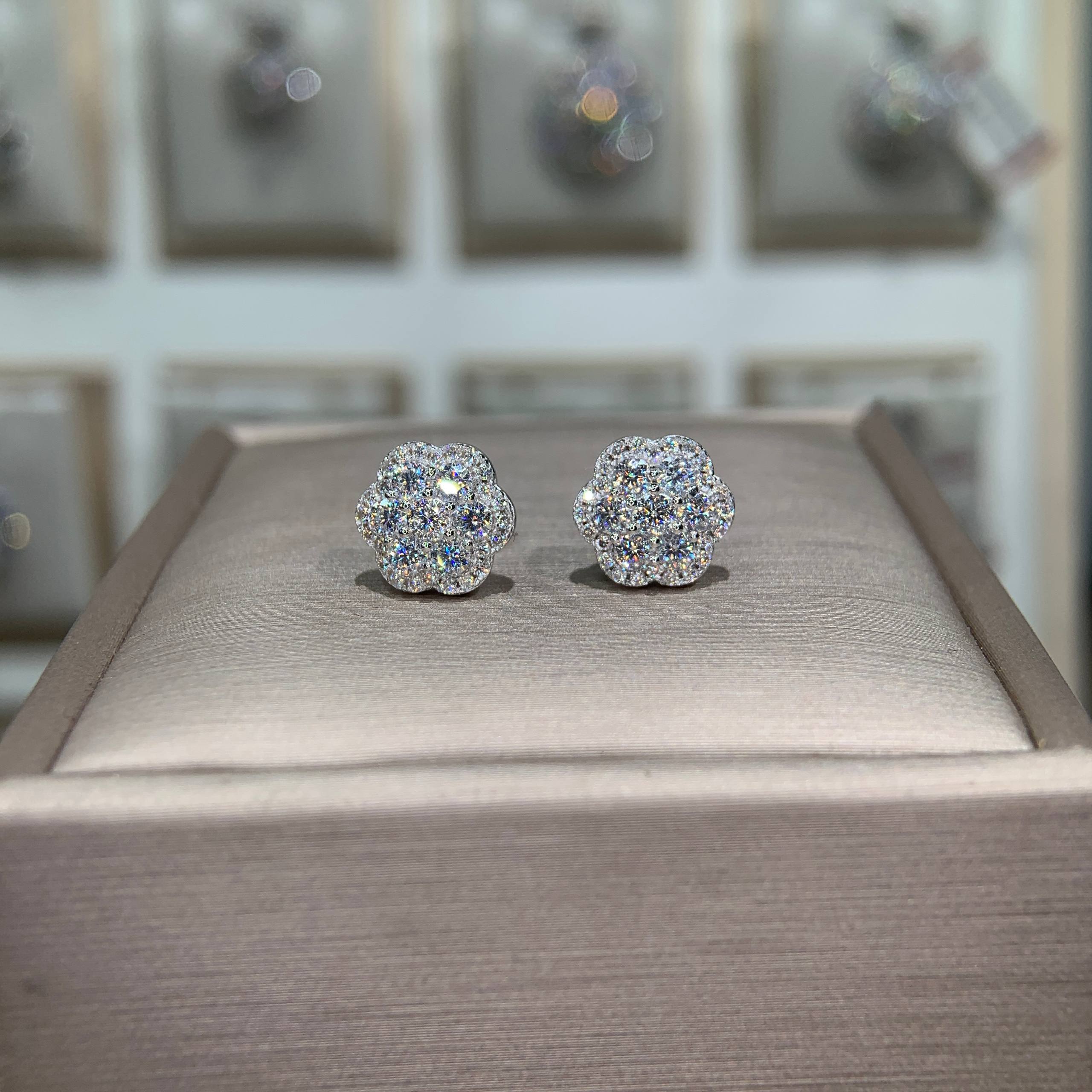 Bông tai kim cương Moissanite GRA (Z23) - Ảnh 5