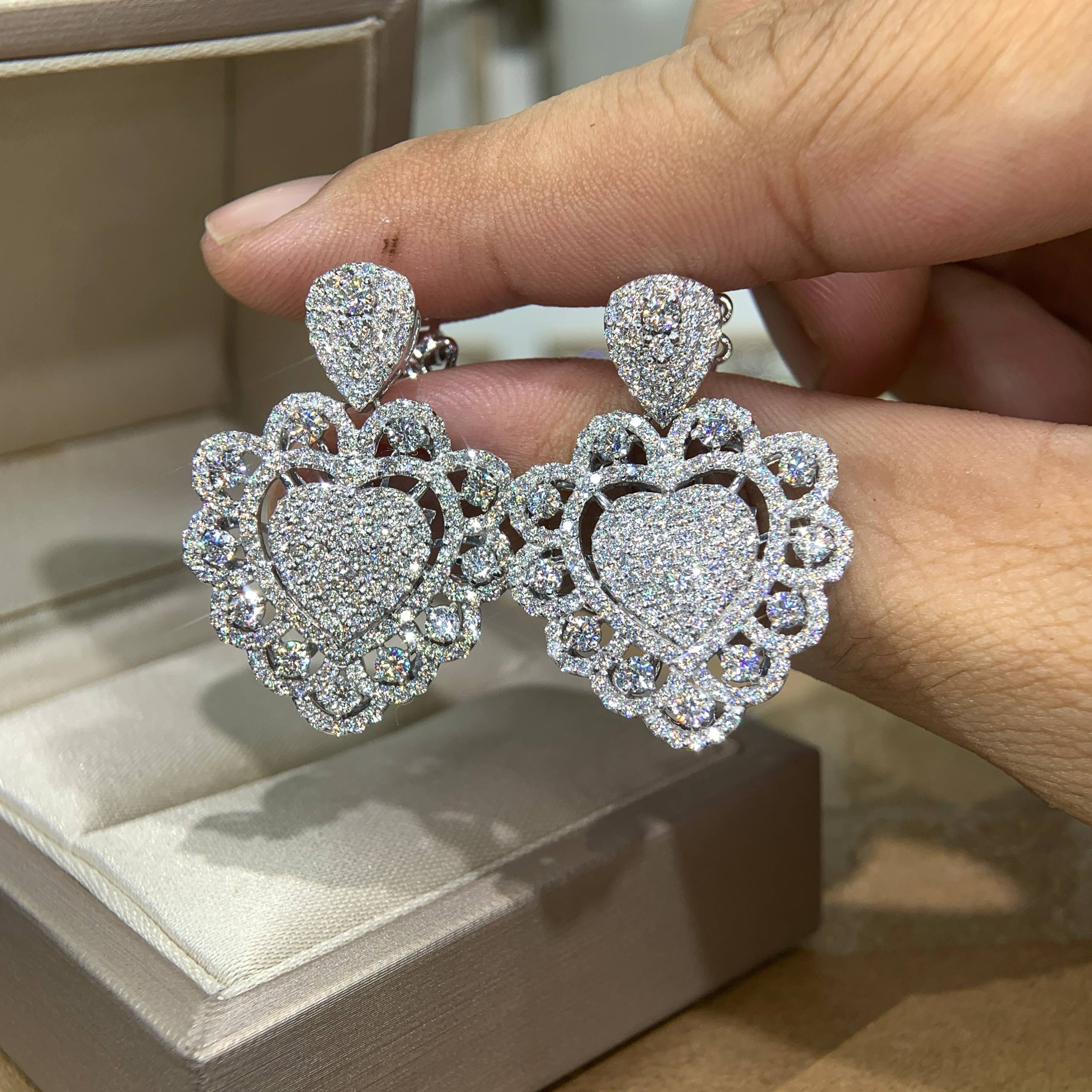 Bông tai kim cương Moissanite GRA (B709) - Ảnh 6