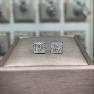 Bông tai kim cương Moissanite GRA (M48)