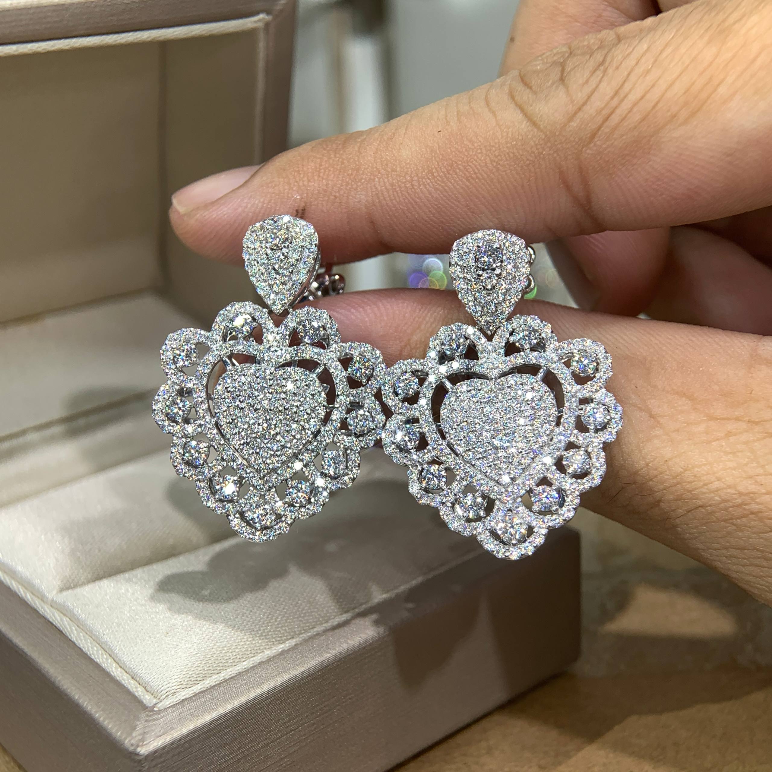 Bông tai kim cương Moissanite GRA (B709) - Ảnh 5