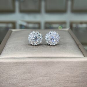 Bông tai kim cương Moissanite GRA (A183)
