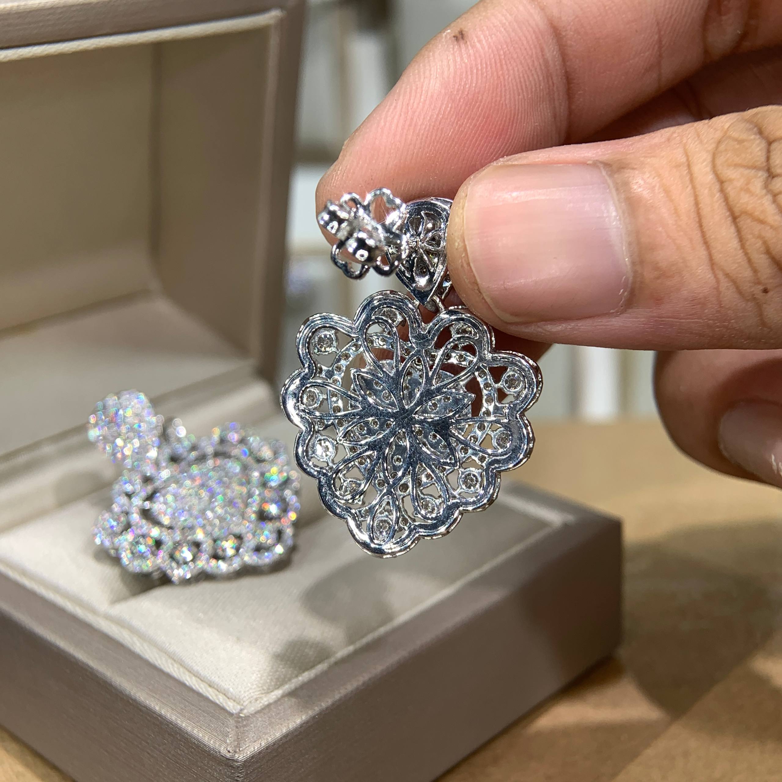 Bông tai kim cương Moissanite GRA (B709) - Ảnh 3
