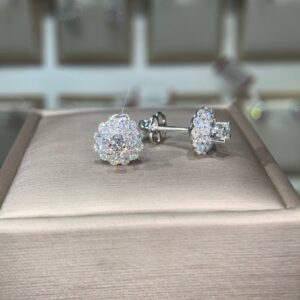 Bông tai kim cương Moissanite GRA (A119)