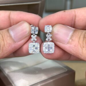 Bông tai kim cương Moissanite GRA (A193)