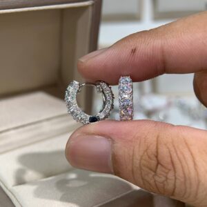 Bông tai kim cương Moissanite GRA (A511)