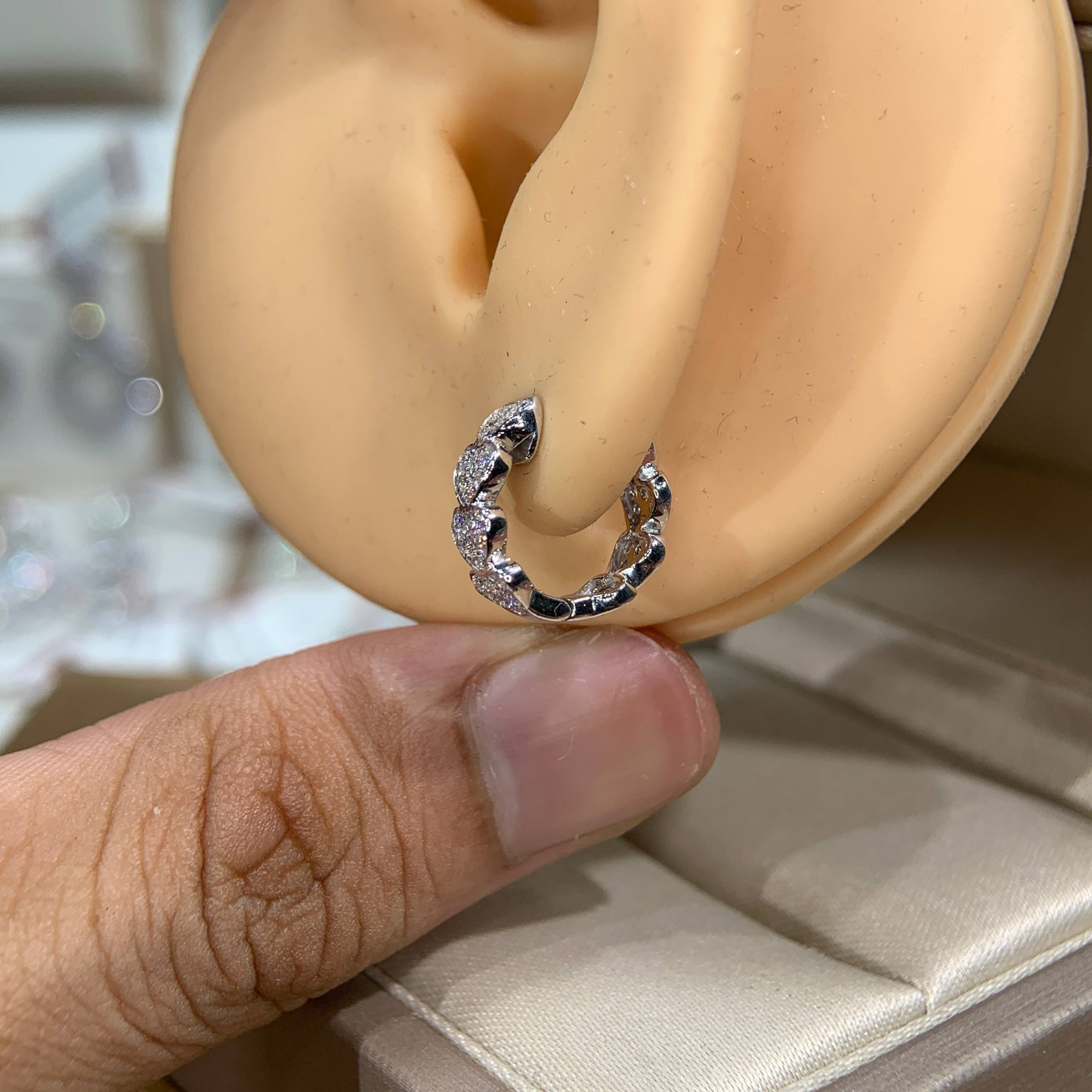Bông tai kim cương Moissanite GRA (Z45) - Ảnh 4