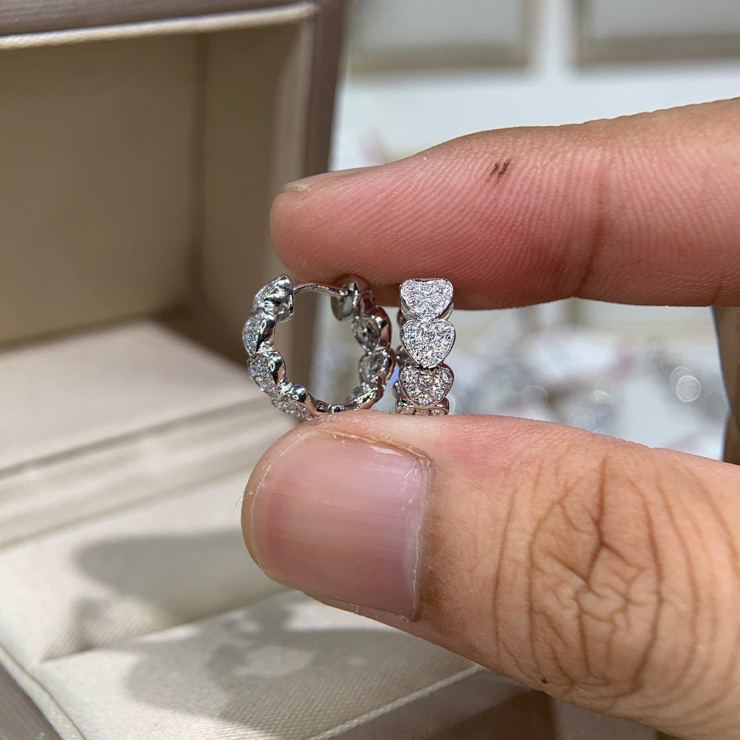 Bông tai kim cương Moissanite GRA (Z45) - Ảnh 3