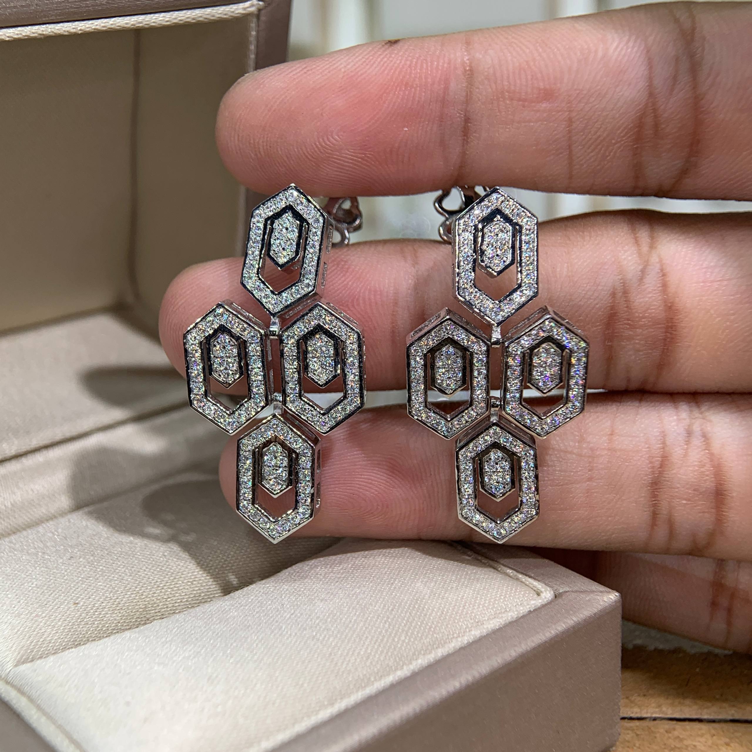 Bông tai kim cương Moissanite GRA (A812)