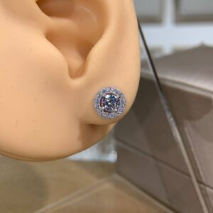 Bông tai kim cương Moissanite GRA (Y67)