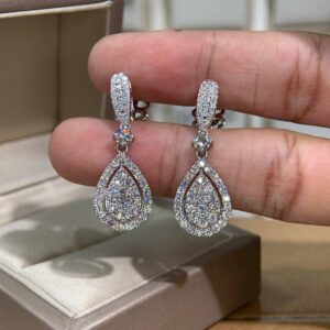 Bông tai kim cương Moissanite GRA (A578)