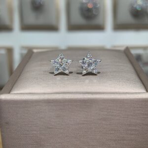 Bông tai kim cương Moissanite GRA (K53)