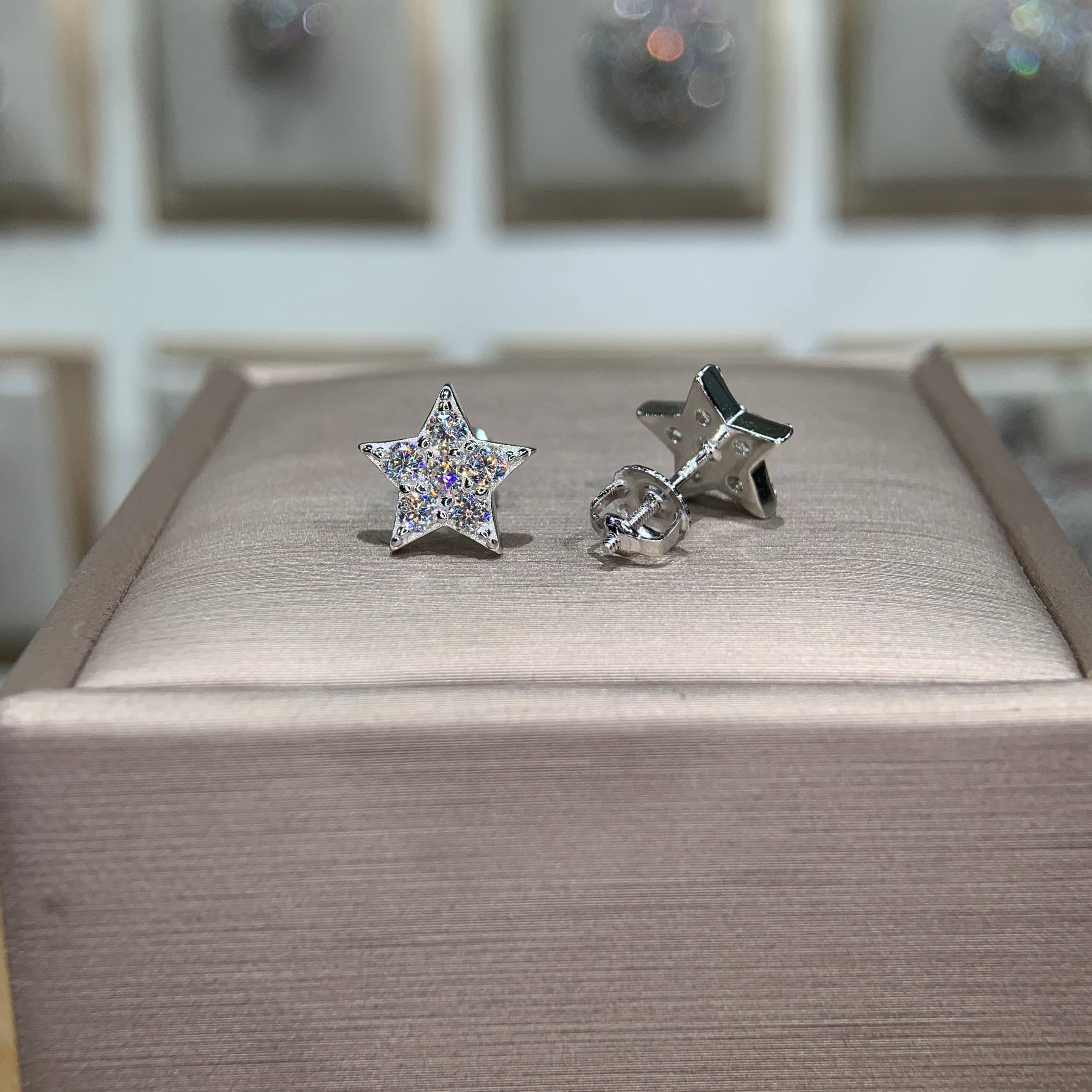 Bông tai kim cương Moissanite GRA (K53) - Ảnh 5