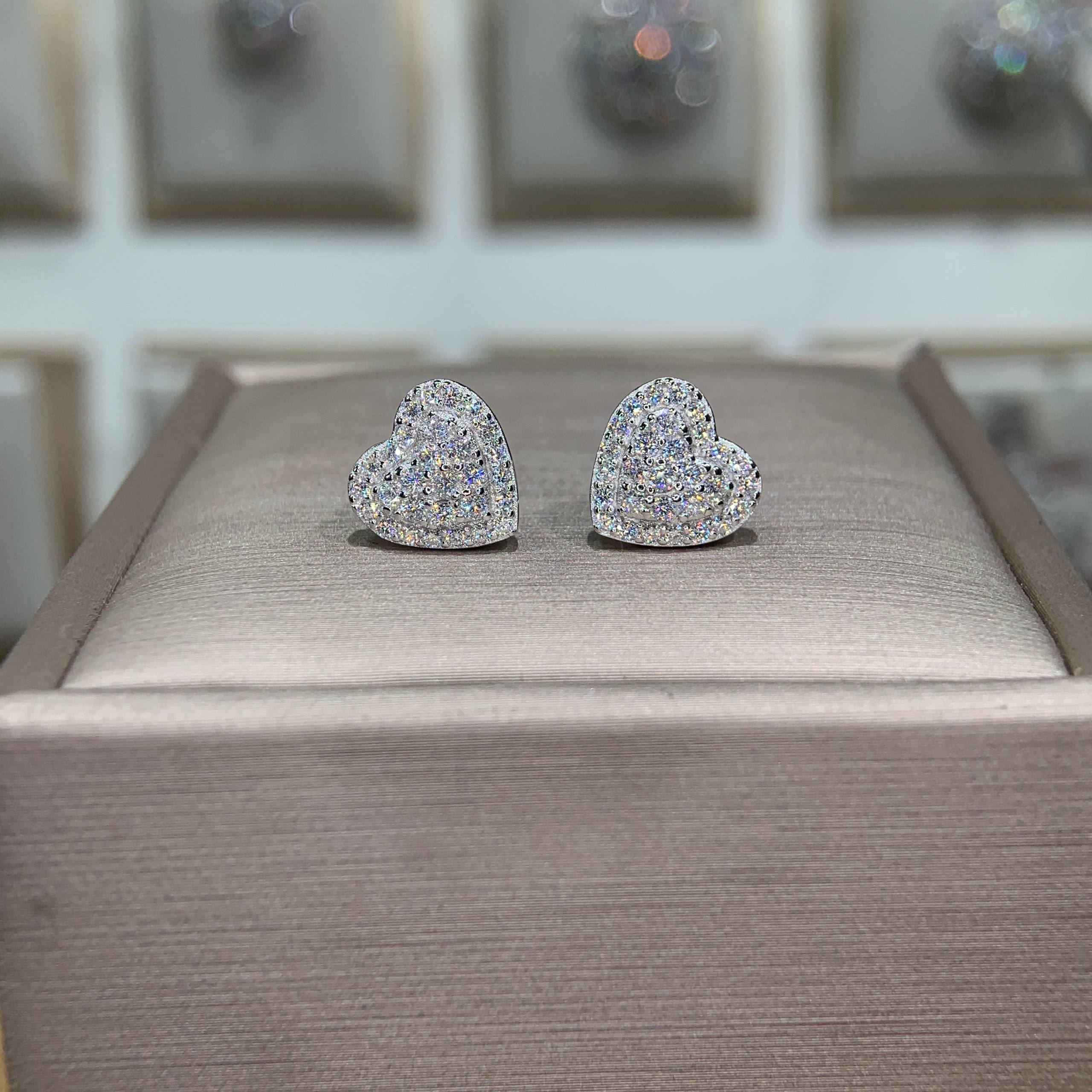 Bông tai kim cương Moissanite GRA (K61) - Ảnh 3