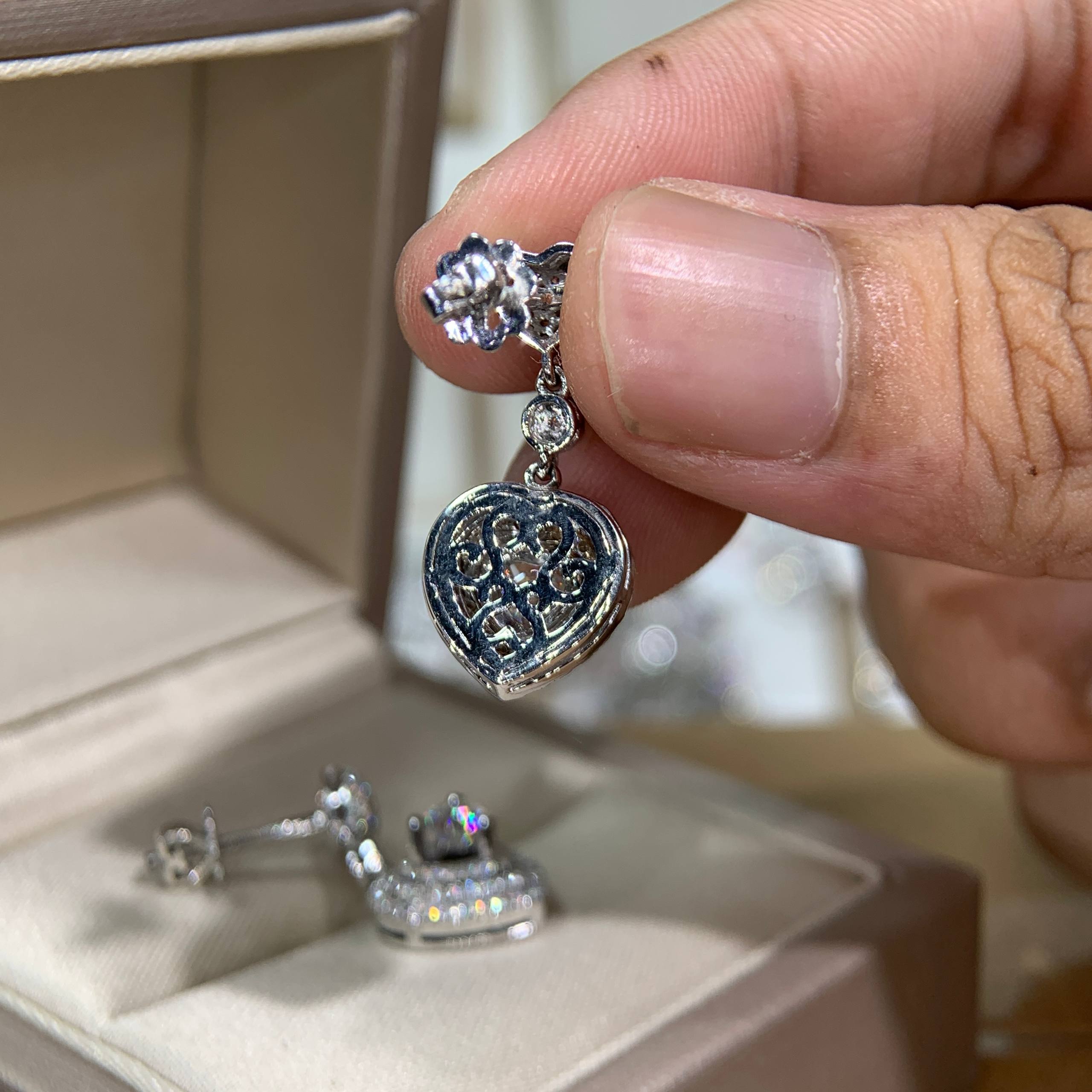 Bông tai kim cương Moissanite GRA (A472) - Ảnh 4