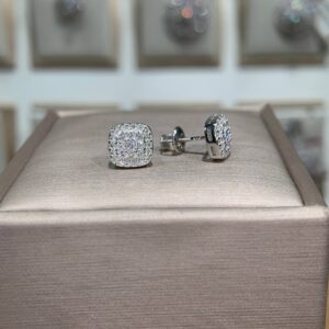 Bông tai kim cương Moissanite GRA (L01)