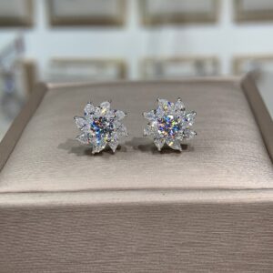 Bông tai kim cương Moissanite GRA (A321)
