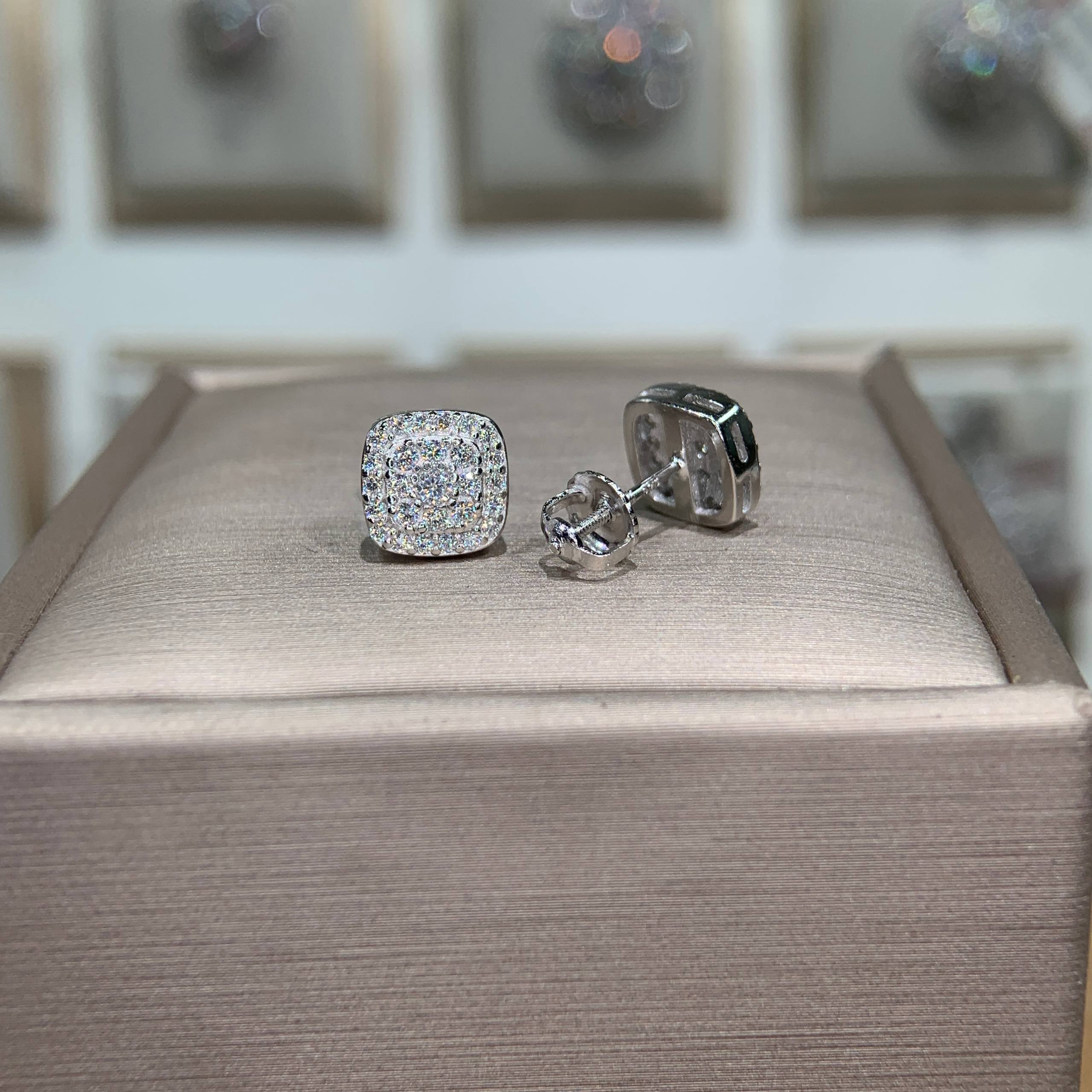 Bông tai kim cương Moissanite GRA (L01) - Ảnh 6