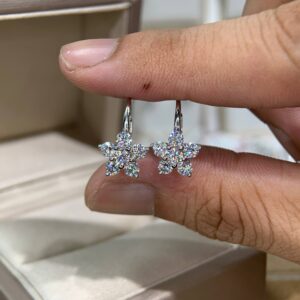 Bông tai kim cương Moissanite GRA (Y43)