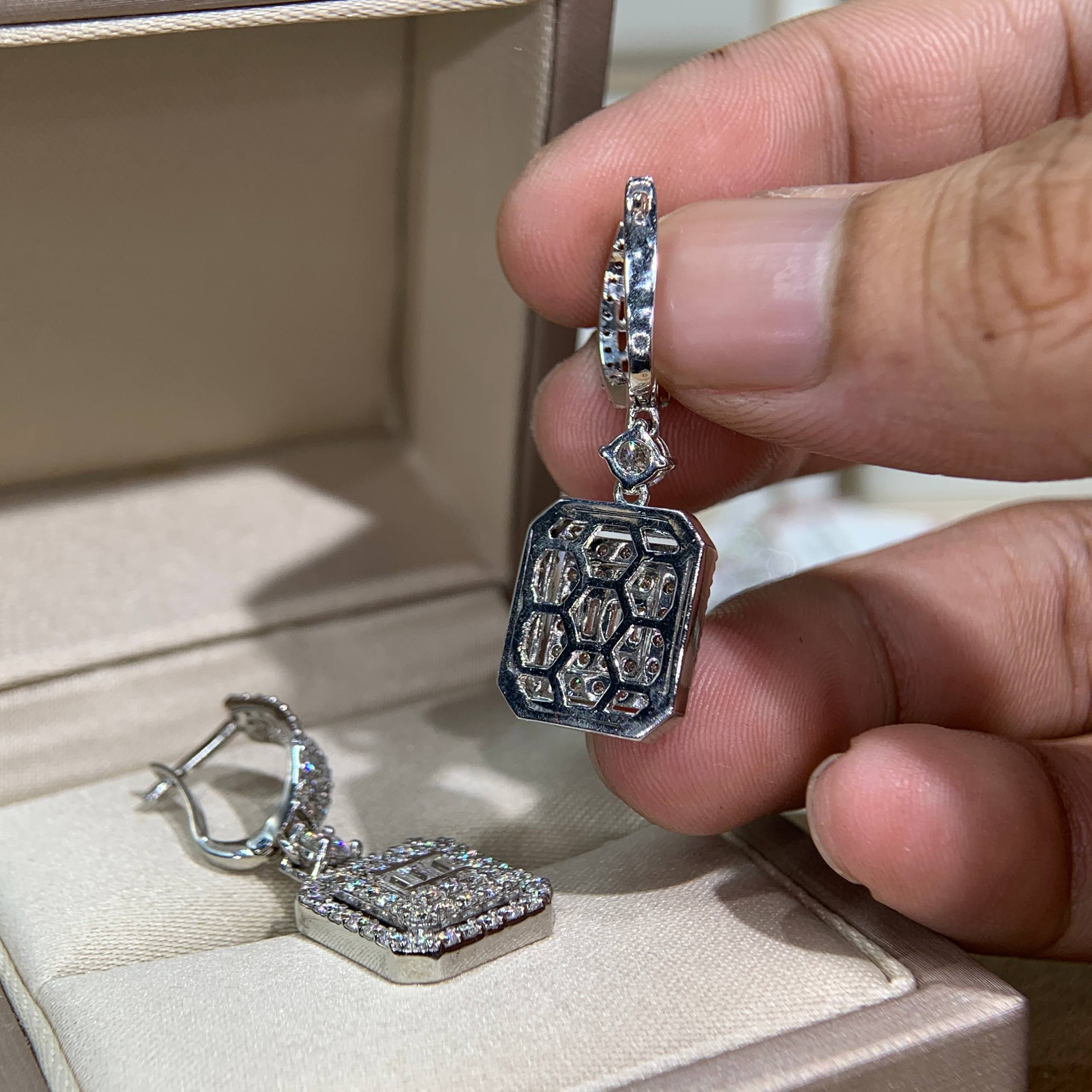 Bông tai kim cương Moissanite GRA (A920) - Ảnh 4