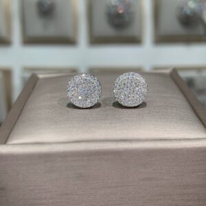 Bông tai kim cương Moissanite GRA (P80)