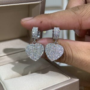 Bông tai kim cương Moissanite GRA (A672)