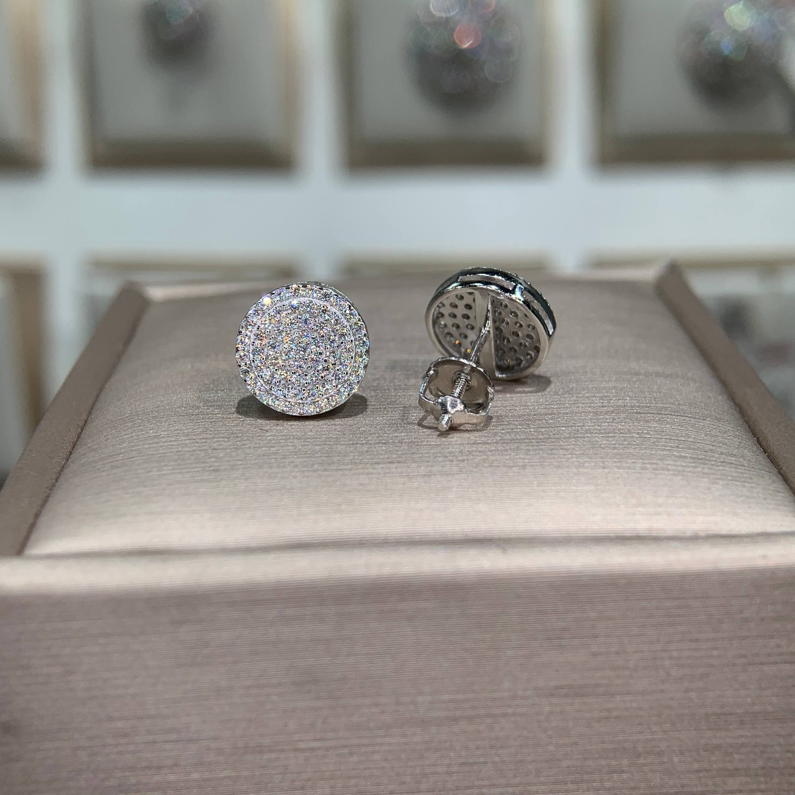 Bông tai kim cương Moissanite GRA (P80) - Ảnh 4